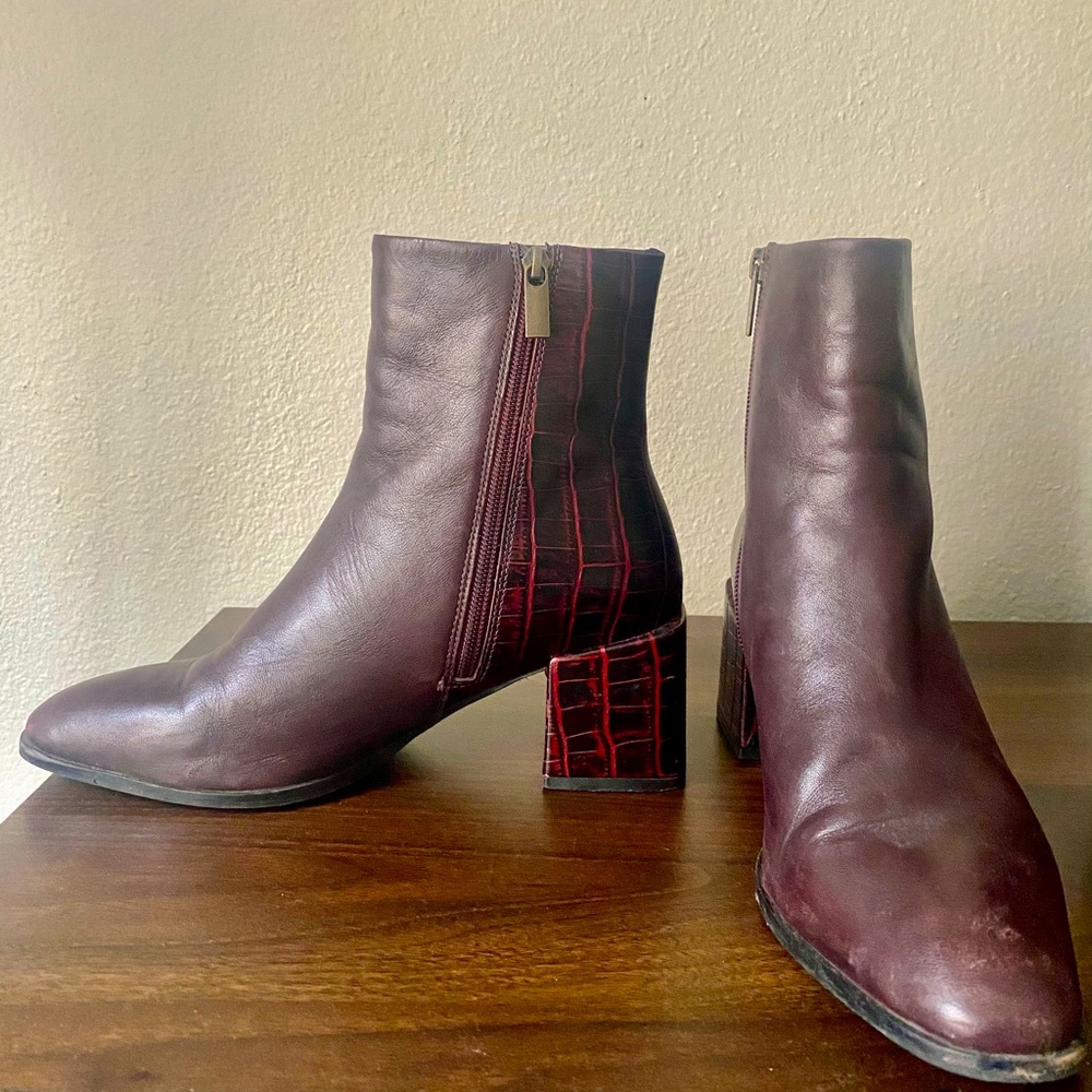 Size 8 ankle boots, 2 inch heel
